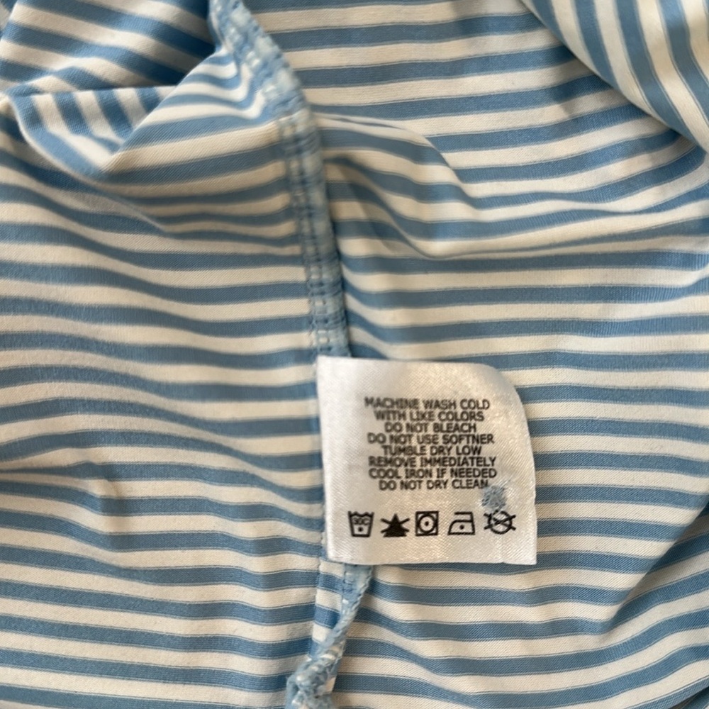 Coolibar St Andrews Striped Long Sleeve Golf Polo - Picture 7 of 9